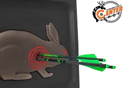 Стрела арбалетная карбоновая Centershot Toxic Carbon 16" Half Moon Nock