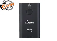 Фонарь брелок FiTorch K3 Lite (USB зарядка, 3 светодиода: красный, белый, УФ) черный