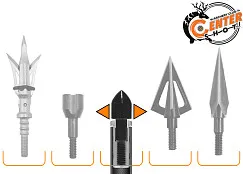 Стрела арбалетная карбоновая Centershot Bolt 20" 0.03, оперение Q2i Fusion X-2 3"