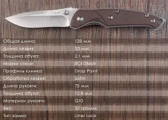 Складной нож SanRenMu 6029LUC-GQ