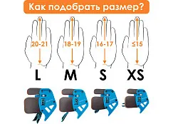 Напальчник для лука Bicaster CUA (blue) M