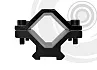 Крепление в обхват ствола Centershot с планкой Weaver