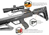 Арбалет блочный Ek HEX-400 черный (c комплектацией)