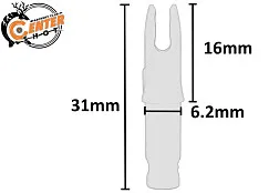 Хвостовик Centershot 6.2mm для лучных стрел красный