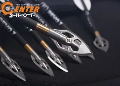 Стрела карбоновая 6,5" для арбалета Ek Revo 7 наконечник Broadhead (комплект 7 шт.)