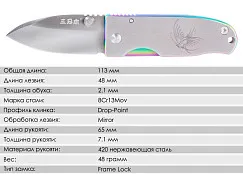 Складной нож SanRenMu 4024LUE-SCX