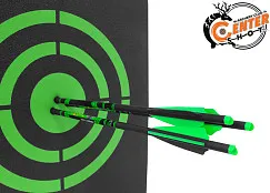 Стрела арбалетная микс карбон Centershot Toxic 16" Half Moon Nock