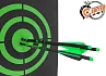 Стрела арбалетная микс карбон Centershot Toxic 16" Half Moon Nock