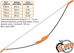 Набор для стрельбы из лука Centershot (лук, кейс-мишень, стрелы)