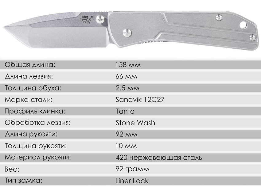 Складной нож SanRenMu 7071LTF-SZ